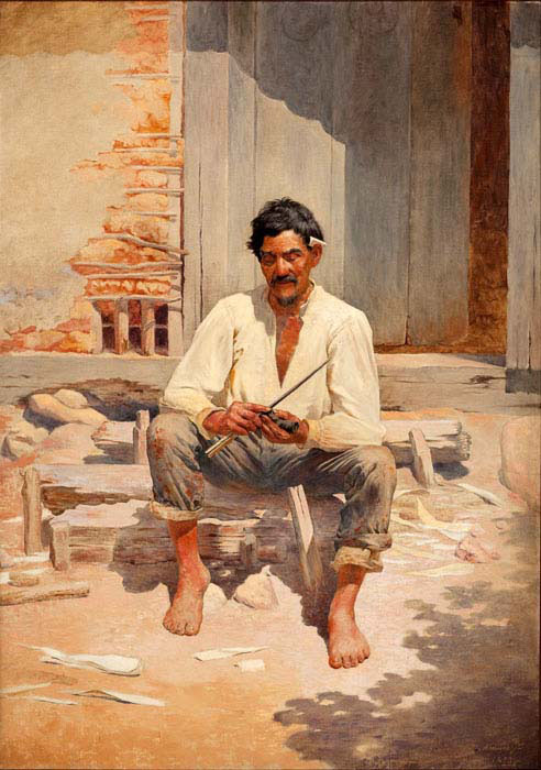 caipira chopping tobacco